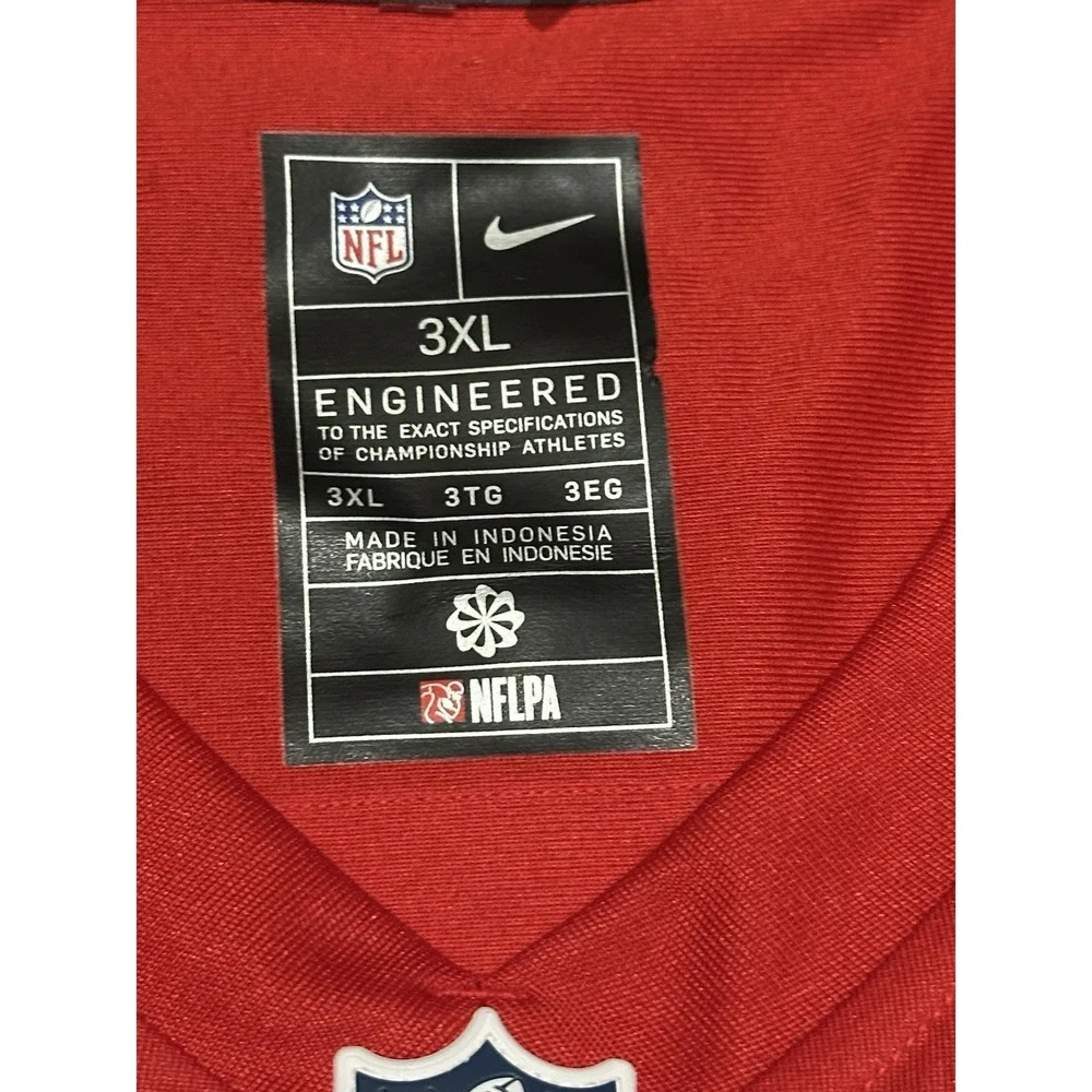NWT Houston Texans Football Jersey Mens 3XL Red NFL Nike Diggs #1 Red‎ On Field